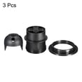 thumbnail image 4 of Uxcell E26/E27 Screw Thread 24mm Light Socket Retro LED Bulb Lamp Holder Black 3 Pack, 4 of 5