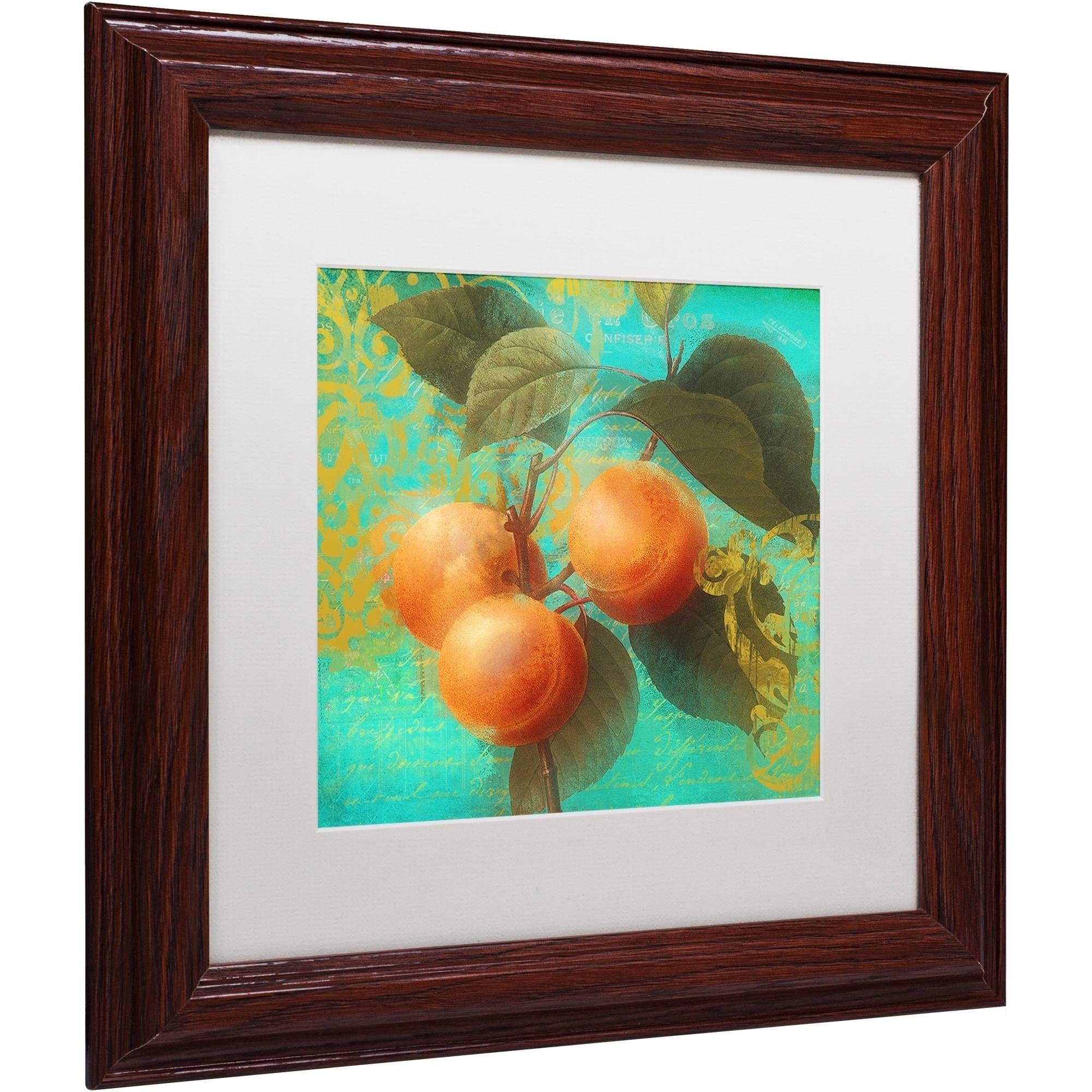 Trademark Fine Art "Glowing Fruits II" Canvas Art by Color Bakery White Matte, Wood Frame