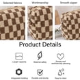 thumbnail image 3 of Checkered Cosmetic Bags Cute Zipper Travel Toiletry Storage Pouch, 3 of 5