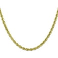 thumbnail image 2 of Solid 10k Yellow Gold 4.2mm Diamond-cut Rope Chain - 18", 2 of 8