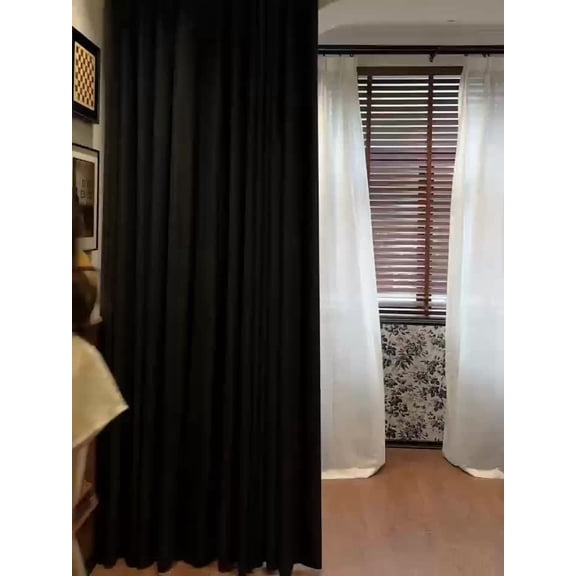 52 x 108 Inch 4 Pieces Curtain Panels, 100% Polyester Solid Color 100% Blackout Thermal Insulated Window Curtains, Lightweight Rod Pocket Curtains With Coated Liner, All Season Romantic Decor Drapes
