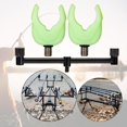 thumbnail image 1 of Resto de caña de pescar, barra de de vaina de caña de pescar, soporte de caña de pescar de aleación de aluminio, accesorios para aparejos de 25cm verde luminoso Macarena Barra de zumbido de descanso de caña de pescar, 1 of 8