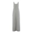thumbnail image 6 of Inevnen Women Long Casual Loose Bib Pants Overalls Baggy Rompers Jumpsuits with Pockets, 6 of 8