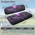 thumbnail image 3 of FUIALDOLG Golf Cart Seat Covers Fit for Club Car Precedent Front Seats Cushion, Purple Gothic Skull Print Golf Cart Front and Back Seat Cushion Cover, No Nails Required, 3 of 8