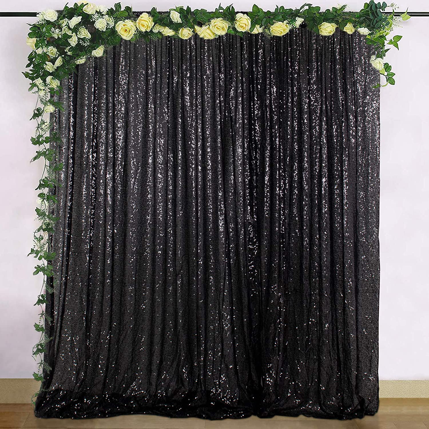 4FTX6FT Sequin Curtain Wedding Photobooth Backdrop Party Photography Background