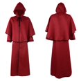 thumbnail image 3 of Capa con capucha de 5 colores medieval para Halloween, túnica de mago retro, capa de la muerte de mago, cosplay, 3 of 6