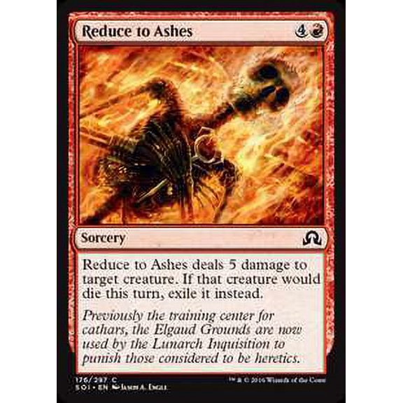 MtG Shadows Over Innistrad Common Reduce to Ashes (Foil) #176
