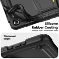 thumbnail image 6 of XYX for Samsung Galaxy Tab A9+ Plus Case 11 inch (Model: SM-X210/X216/X218), 3in1 Heavy Duty Shockproof Tablet Case with Stand, Shoulder Strap, Black, 6 of 7