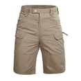 thumbnail image 2 of UTTOASFAY Mens Pants Men's Shorts Classic Twill Relaxed Fit Work Wear Safety Cargo Pants Khaki XXXL, 2 of 5