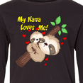thumbnail image 4 of Inktastic My Nana Loves Me Long Sleeve Youth T-Shirt, 4 of 5