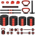 thumbnail image 1 of Ourlova Adjustable Dumbbells 66/88Lbs, 4-in-1 Weight Set with Connector, Multi-Functional Fitness Tool for Home Gym, 1 of 7