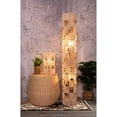 thumbnail image 2 of ELE Light & Decor 2-Light Handcrafted Rattan Floor Lamp in Beige, 2 of 5