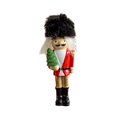 thumbnail image 2 of GUOOL Christmas Nutcracker Ornament Resin Decorative Statue for Table Home Holiday Black Hat, 2 of 9
