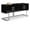 Black and Chrome, variant on Meridian Furniture Beth Solid Wood Sideboard Buffet in White Lacquer and Chrome