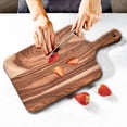 thumbnail image 2 of Homelife Wood Cutting Board with Handle Heavy-Duty Wooden Charcuterie Chopping Board for Meat Cheese Vegetables Bread Versatile Kitchen Serving Board, 2 of 11