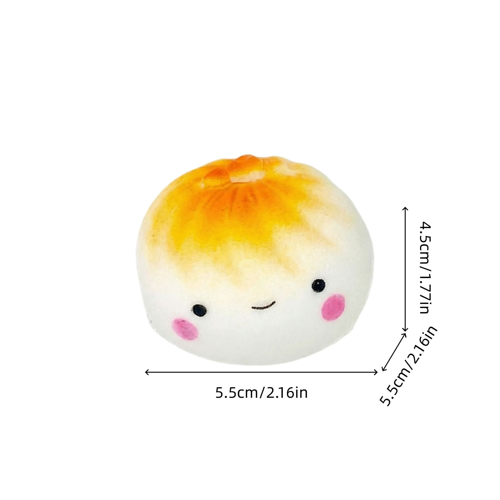 24Pcs Dumpling Squishy Buns, Cute Squishy Dumpling Large, Squishy Dumpling Doll with Cute Expressions, Silicone Bun Sensory Fidget Dolls, Hand Pinching Decompression Dolls