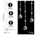 thumbnail image 2 of 5 Pcs Acrylic Crystal Garland Strands, Clear Crystal Beads Strands Round Bead String Hanging (1.5m/4.92Ft), 2 of 7