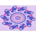 thumbnail image 1 of Ahgly Company Machine Washable Indoor Rectangle Transitional Blossom Pink Area Rugs, 6' x 9', 1 of 1