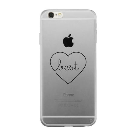 Best Babes-Left Cute iPhone 6 Plus Clear Matching Case Gift