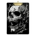 thumbnail image 6 of ALAZA Plastic Clipboard A4 Letter Size Decorative Clipboards for Students Women Men 9" x 12.5" Cool Funny Skull, 6 of 6