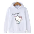 thumbnail image 2 of Sudadera con capucha de Hello Kitty para niños y niñas de 3 a 14 años con dibujos animados de Sunshine, estilo kawaii, informal, para la calle, deportiva, para niños, 2 of 5