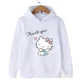 thumbnail image 2 of Sudadera con capucha de Hello Kitty para niños y niñas de 3 a 14 años con dibujos animados de Sunshine, estilo kawaii, informal, para la calle, deportiva, para niños, 2 of 5