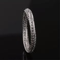 thumbnail image 4 of Mobius Ring Eternity Bent Band Cz 925 Silver Men Women Wedding Engagement Sz 5-9, 4 of 6