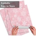 thumbnail image 4 of Christmas Placemats Set of 4, Pink White Snowflakes Pattern Heat Resistant Washable Table Place Mats Winter Cotton Table Linens Party Holiday Decor for Kitchen Dining Outdoor Indoor, 4 of 6