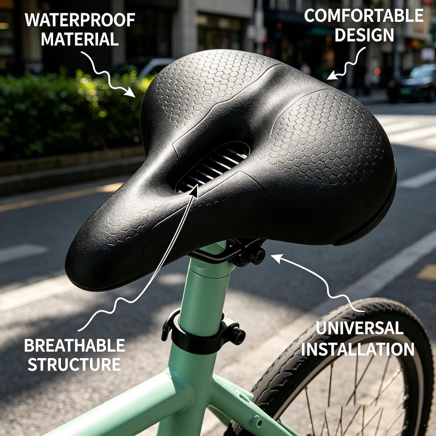 2026 New Ascent Bike Saddle 2.0 – Bike Seat Cushion, Ergonomic Bicycle Seat, Shock-Absorbing & Breathable, for Leisure, Competition, and Off-Road scenarios