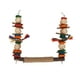 thumbnail image 1 of Juguete de columpio para pájaros, juguete colorido con pico para moler loros, percha para masticar con ganchos de Metal para periquitos, cacatúas y agapornis, 1 of 5