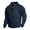Dark Blue, variant on Men's Shirts,Men Fall And Winter Fashion Casual Patchwork Solid Pullover Long Sleeve Stand up Collar Button Loose Fit Daily T-shirts