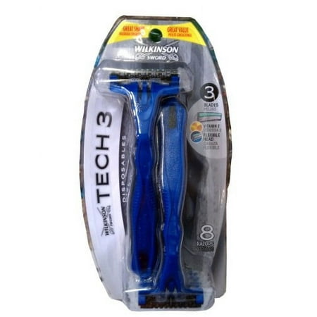 Tech3 Wilkinson Sword Mens Disposables 8ct