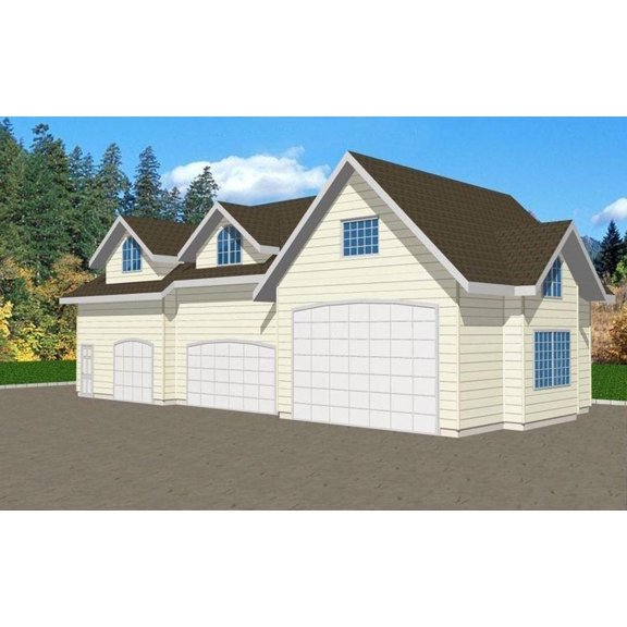001-4012: Garage Shop 0 Bed, 1 Bath Luxury Home Plan, 0 Sq Ft: Full Blueprints with License to Build by Home Plan Marketplace - Lesuto