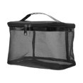 thumbnail image 3 of Mesh Toiletry Pouch Suitable For Outdoor Use Designed For Friends In Black Color For Makeup Storage 1Pc, 3 of 5