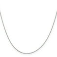 thumbnail image 2 of 10K White Gold .5mm Box Chain Necklace Jewelry 20", 2 of 5