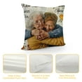 thumbnail image 4 of Personalized Square Pillow for Granddaughter from Grandma Grandpa Gifts for Granddaughter Granddaughter Honey Bee Hug This Pillow  Name Double Sided Sofa Couch Cushion On Birthday, 4 of 5