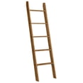 thumbnail image 2 of VASAGLE Blanket Ladder Decorative Farmhouse for The Living Room, 5-Tier Ladder Shelf, Ladder Rack for Storage and Decor, Honey Brown, 2 of 6