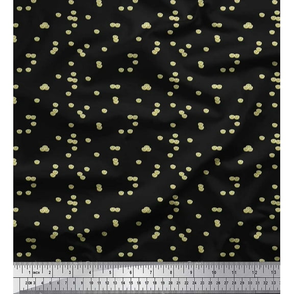 Soimoi Cotton Duck Fabric Kiwi Shirting Print Fabric by The Yard 42 Inch Wide