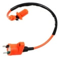thumbnail image 4 of PAMINGONO Orange Plastic Ignition Coil 1Pack For Motorcycle Modified 9.4x2x2in, 4 of 8