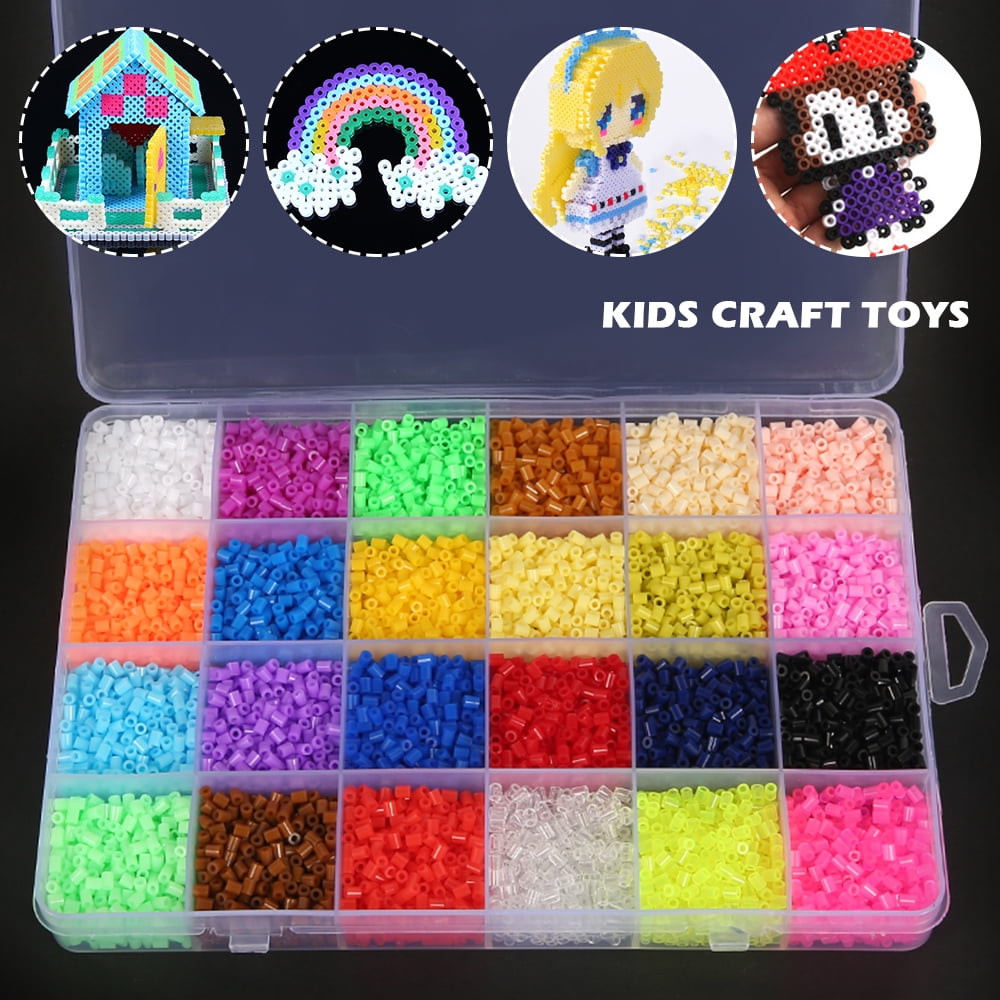1000Pcs Aqua Refill Pack Water Fuse Beads Art DIY Craft Toys Kids Gifts 