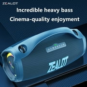 ZEALOT S98 160W Portable Bluetooth Speaker Waterproof Outdoor Subwoofer Blue