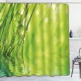 thumbnail image 5 of Juego de 4 cortinas de ducha con diseño artístico de gotas de agua, hojas y naturaleza, con alfombrillas antideslizantes, tapa de inodoro y alfombrilla de baño, juego de decoración para, 5 of 5