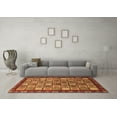 thumbnail image 3 of Ahgly Company Indoor Rectangle Abstract Brown Modern Area Rugs, 8' x 10', 3 of 4