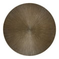 thumbnail image 5 of Kate and Laurel Engles Traditional Adjustable-Height Pedestal Drink Table, 10 x 10 x 30, Antique Brass, Vintage Round Indoor Metal Plant Stand with Embossed Sunburst Pattern, 5 of 8