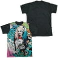 thumbnail image 2 of Suicide Squad Harley Psychedelic Cartoon Unisex Adult Halloween Costume Sublimated T Shirt, 2 of 4