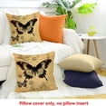 thumbnail image 4 of FCXZI Butterfly Throw Pillow Cover 100% Linen for Home Sofa Couch 20x20in, 4 of 5