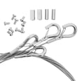 thumbnail image 3 of 4pcs Stainless Steel Wire Rope Heavy Duty Adjustable Hanging Wire For Light Lamp Billboards, 3 of 8