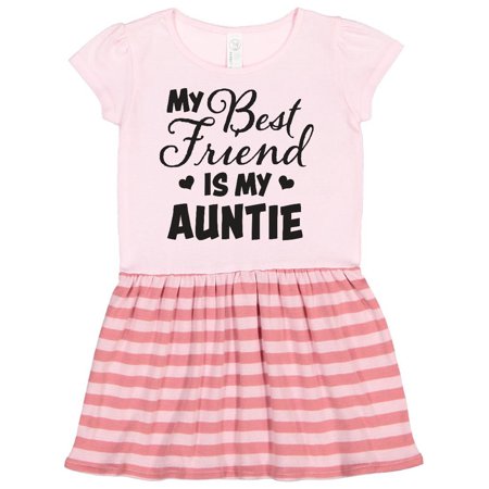 

Inktastic My Best Friend is My Auntie with Hearts Gift Toddler Girl Dress