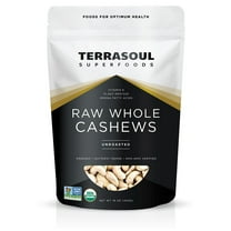 Terrasoul Superfoods Organic Raw Whole Cashews, 1 Lb