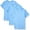 carolina Blue, variant on Aquaguard Boys 3-Pack T-Shirt Crew Neck Short Sleeve 100% Cotton Tee, Size: 4-14 - XL - Mauvelous